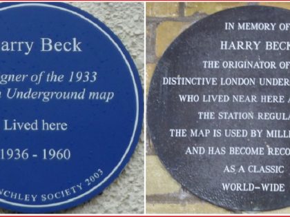 harry beck plaques