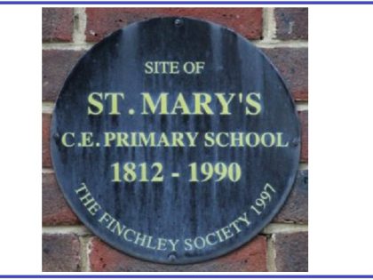 blue plaque st marys school