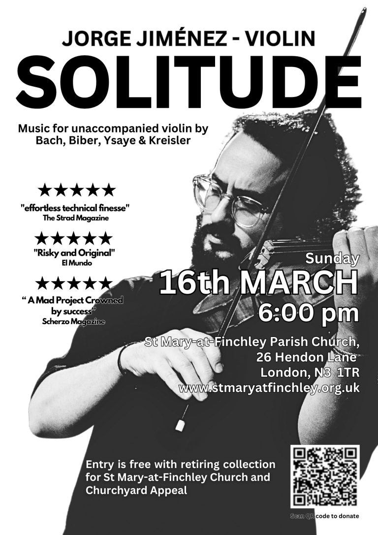 Solitude poster b w Jorge Ximenez Finchley 16th March