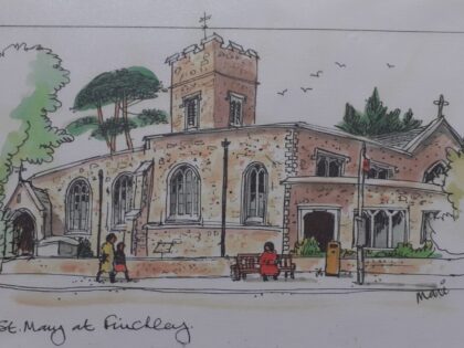 St Mary at Finchley N3 by Mari I'Anson