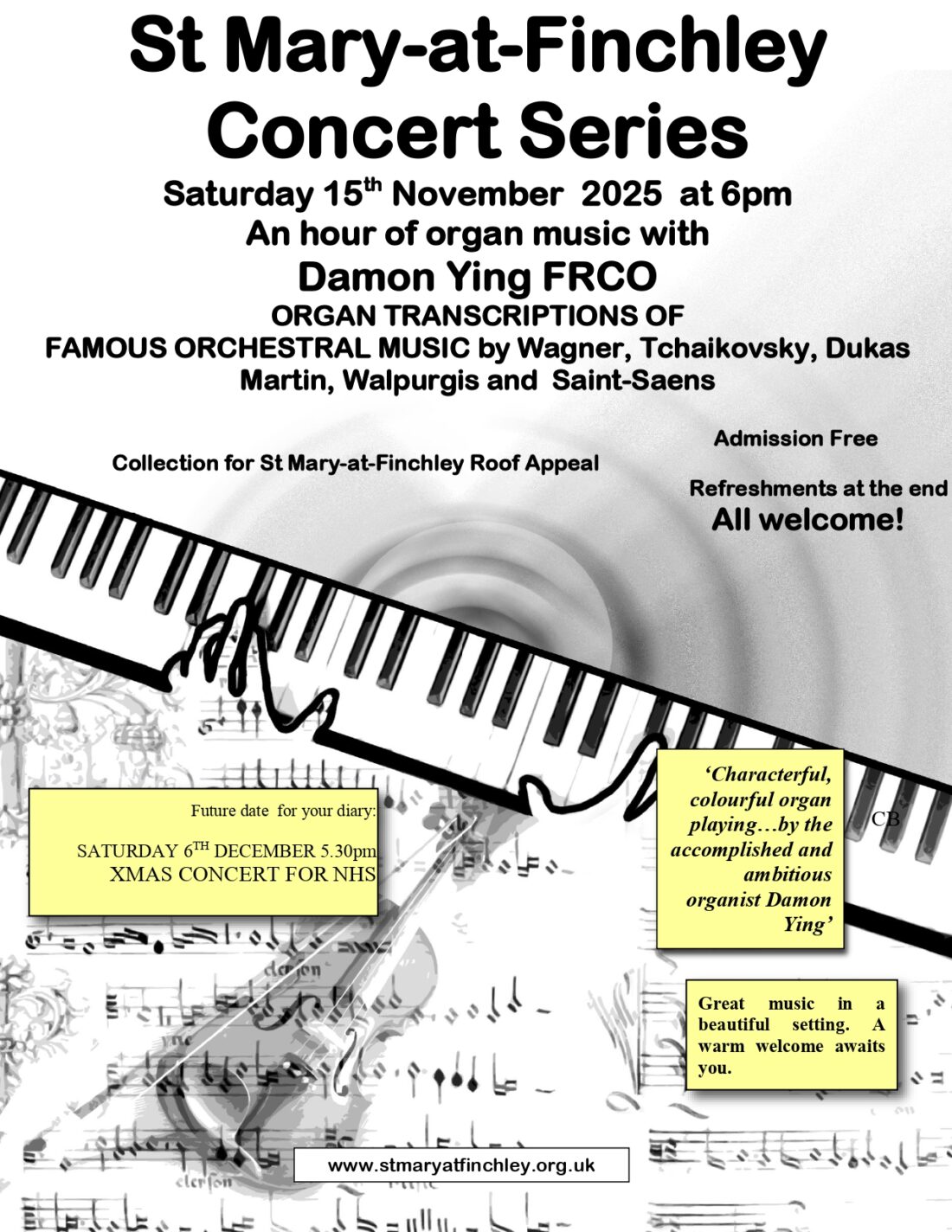 concert 2025 11 15 Damon Ying Organ recital