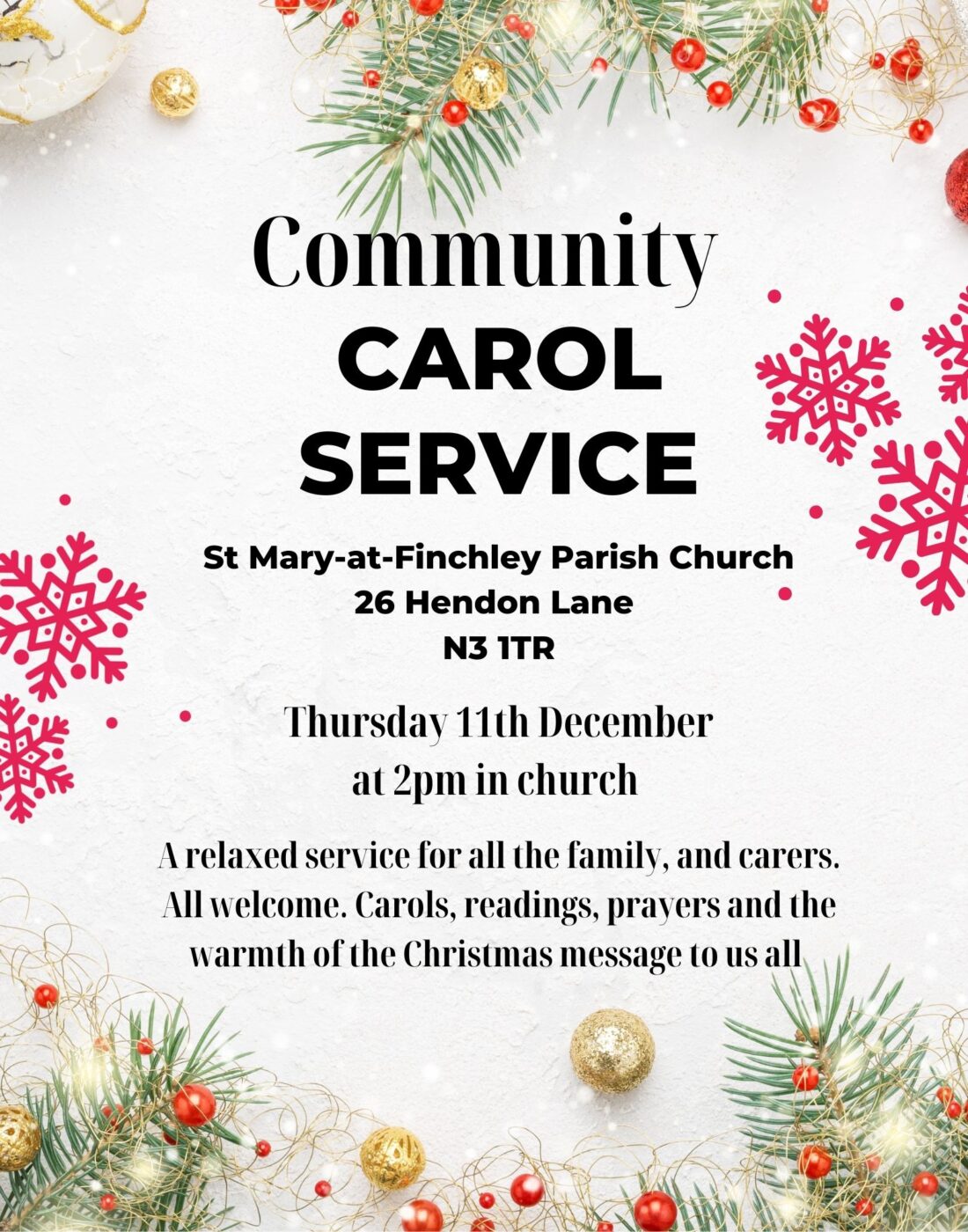 Community Carol Service 2025