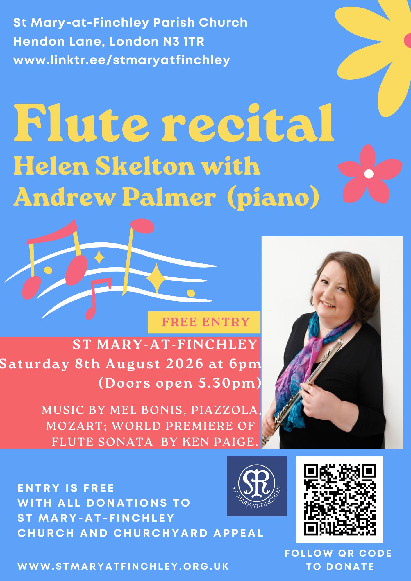 Concert: Flute recital Helen Skelton with Andrew Palmer (piano)