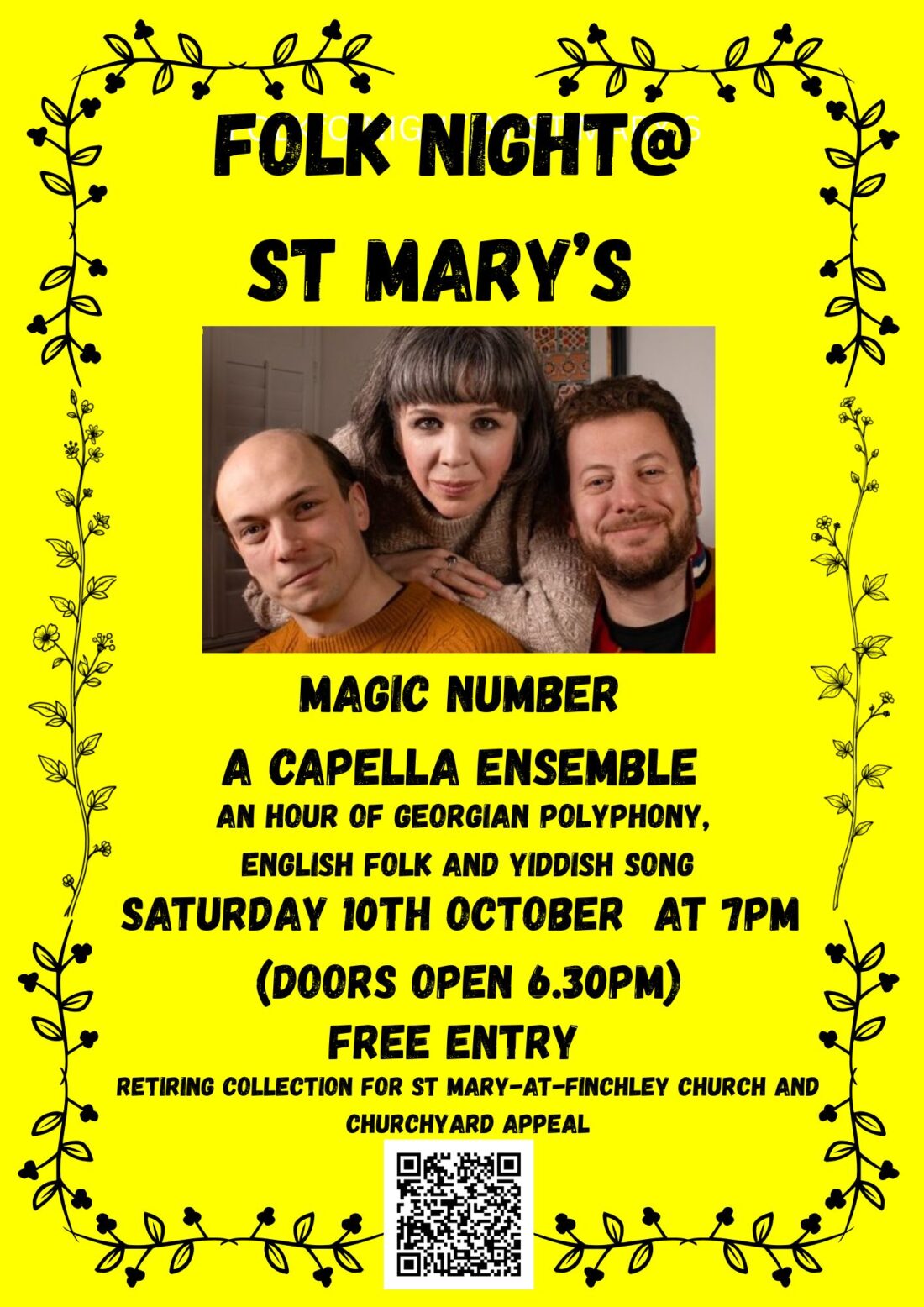 Yellow bground Folk Night flyer 101026 (2)